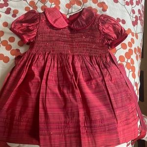 Anavini 100% red sill dress baby. 24 months